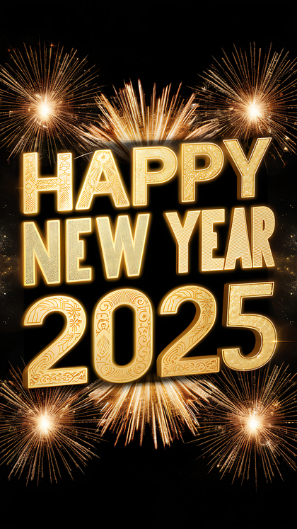 Creative 2025 New Year Image for Celebration