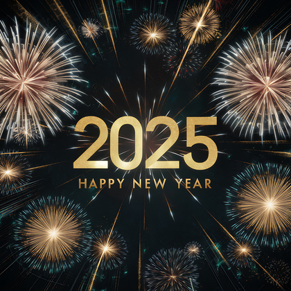 2025 New Year Image Stylish and Joyful
