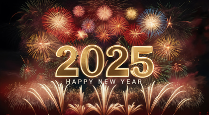 Bright 2025 New Year Image
