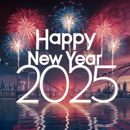 Joyful 2025 New Year Image