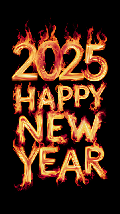 Bright 2025 New Year Image Design