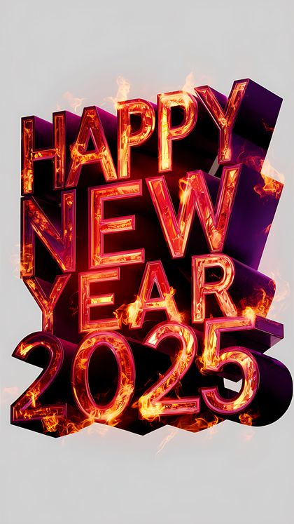 Vibrant 2025 New Year Image to Enjoy
