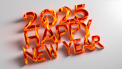 Joyful 2025 New Year Background Image for Celebration