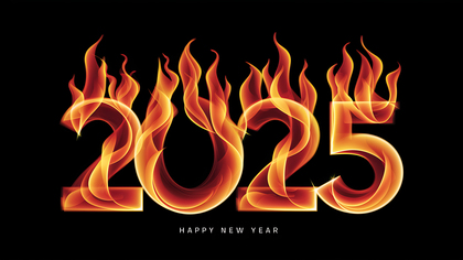 Modern 2025 New Year Background Festive and Chic