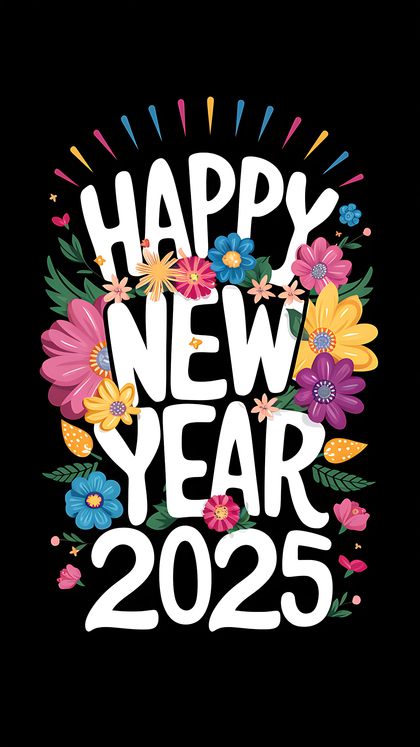 Joyful 2025 New Year Background for Happy Moments