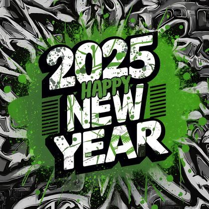 Stylish 2025 New Year Background for Your Party