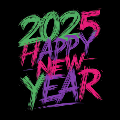 Creative 2025 New Year Background for Celebration