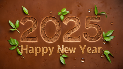 Vibrant 2025 New Year Background for Holiday Cheer