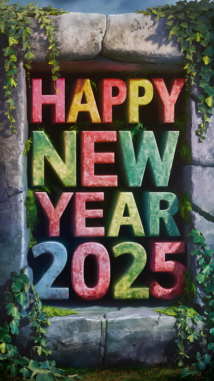 Vibrant 2025 New Year Background for Your Party