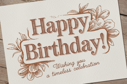 Free Modern Happy Birthday Greeting Card Free Modern Happy Birthday Greeting Card