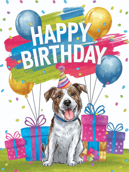 Free Happy Birthday Dog