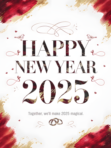 Happy New Year 2025: Romantic