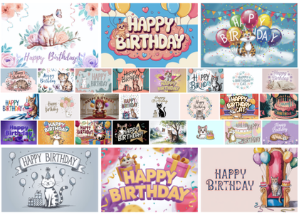 Celebrate Your Feline Friend with 30 Free Happy Birthday Cat Designs!