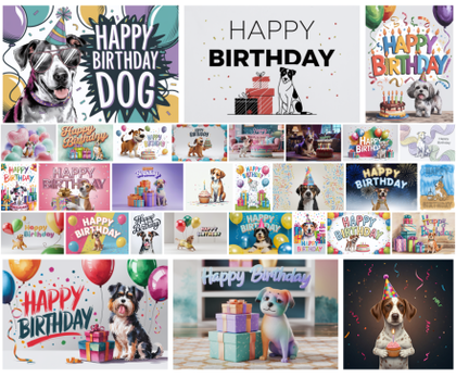 Celebrate Your Furry Friend with 30 Free Happy Birthday Dog Designs!