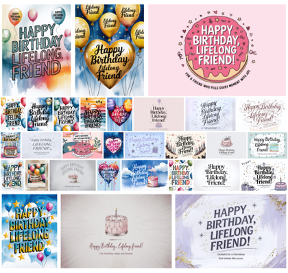 Celebrate Your Lifelong Friend with 30 Free and Fabulous Birthday Designs!