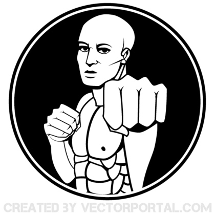 Martial Arts Fighter Clip Art