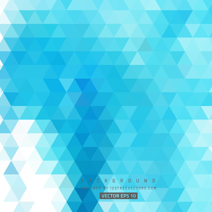 Abstract Blue Geometric Triangle Background Vector