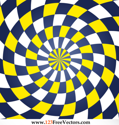 Colorful Spiral Optical Illusion Vector Free