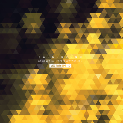 Black Gold Triangle Background Vector