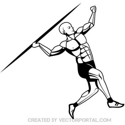 Javelin Thrower Vector Image