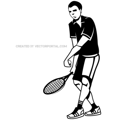 Tennis Player Clip Art