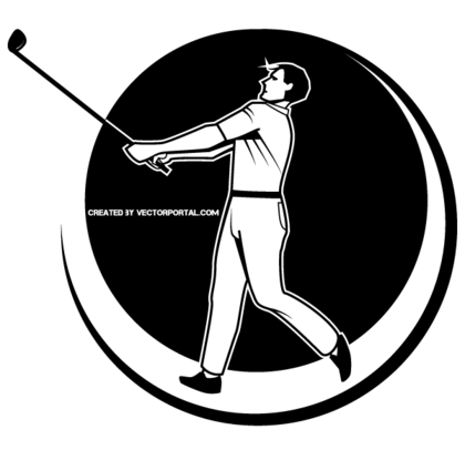 Golfer Vector Image