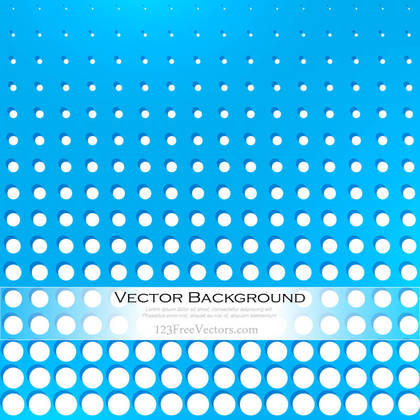 Abstract Blue Dots Background Vector
