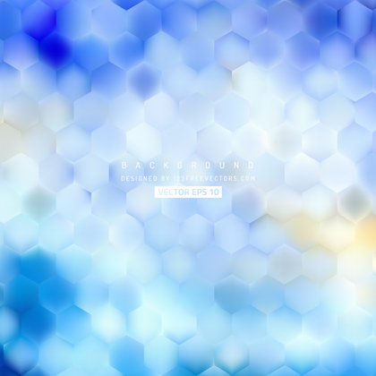 Abstract Light Blue Hexagon Background Pattern