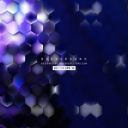 Dark Blue Hexagonal Background Design