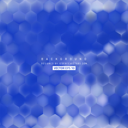 Cobalt Blue Hexagon Pattern Background Design