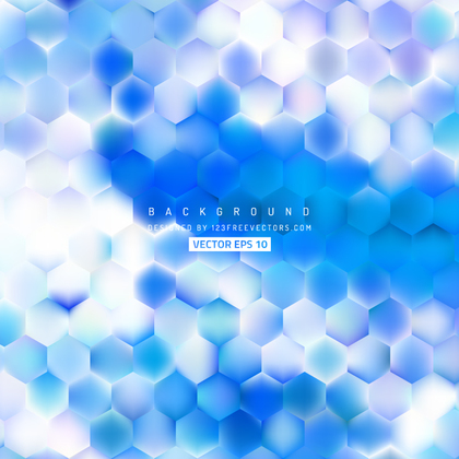 Cobalt Blue Hexagonal Background Design