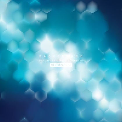 Abstract Blue Hexagon Pattern Background Design
