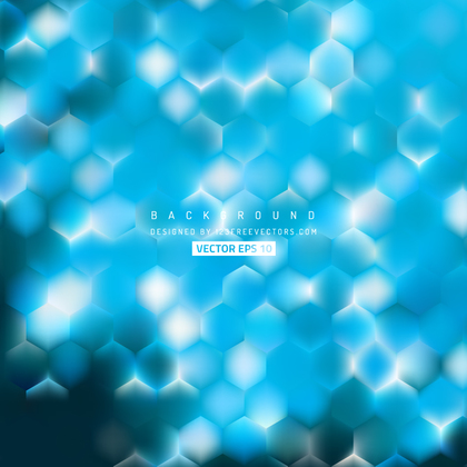 Blue Hexagon Pattern Background Design