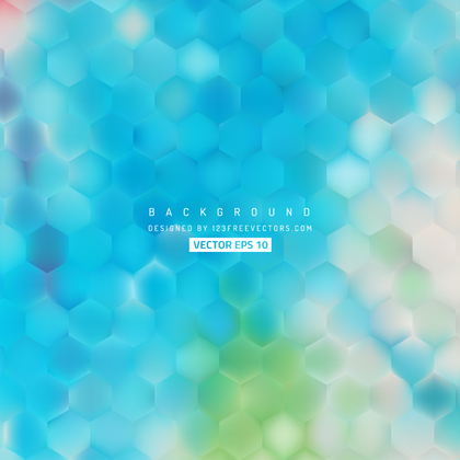 Abstract Blue Hexagon Background Pattern