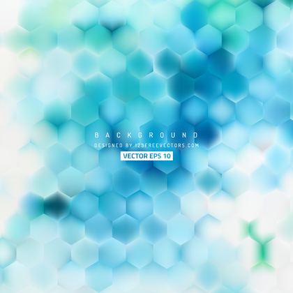 Abstract Blue Hexagon Background