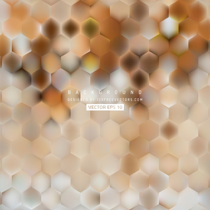 Abstract Brown Hexagon Geometric Background
