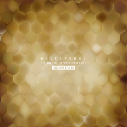 Abstract Brown Hexagon Background