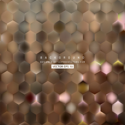 Abstract Brown Hexagon Background Pattern