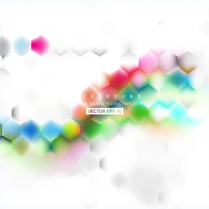 Abstract Light Colorful Hexagon Background Template