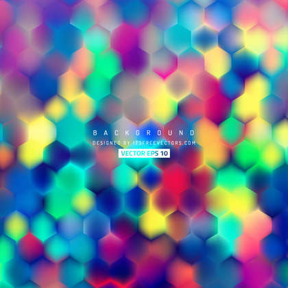 Colorful Hexagon Background Pattern