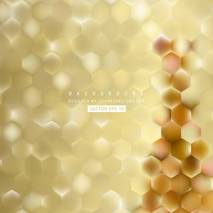 Light Gold Hexagon Background Template