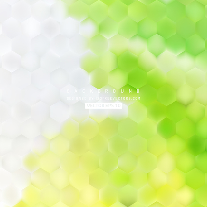 Yellow Green Hexagonal Background Design