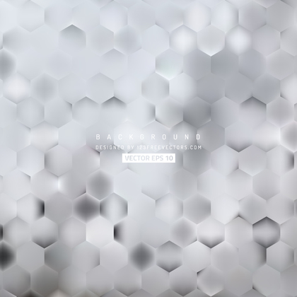 Abstract Light Gray Hexagon Background Template