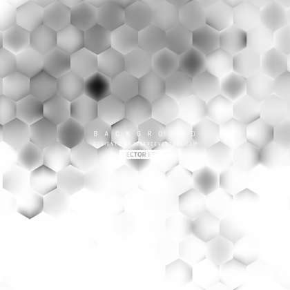 Abstract Gray Hexagon Background Template