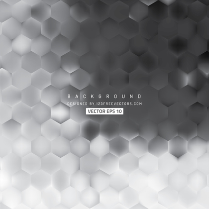 Abstract Gray Hexagon Pattern Background Design
