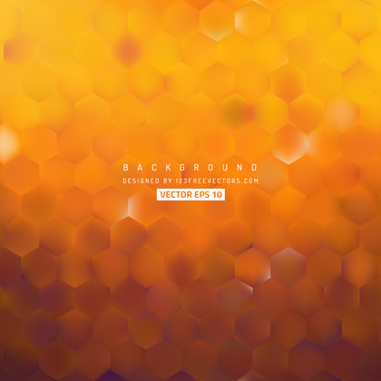 Abstract Orange Hexagonal Background Design