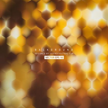 Orange Hexagon Pattern Background Design