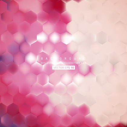 Abstract Pink Beige Hexagon Pattern Background Design