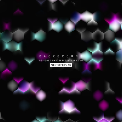 Abstract Black Pink Hexagon Background Template