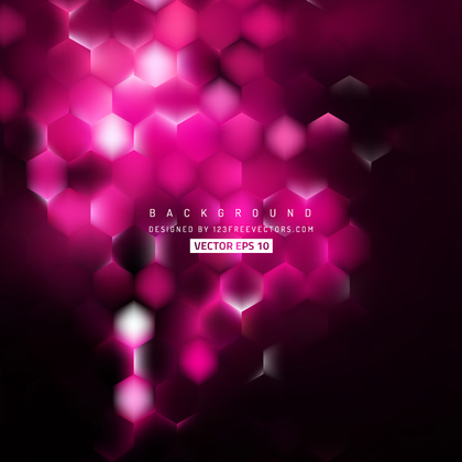 Abstract Black Pink Hexagon Background
